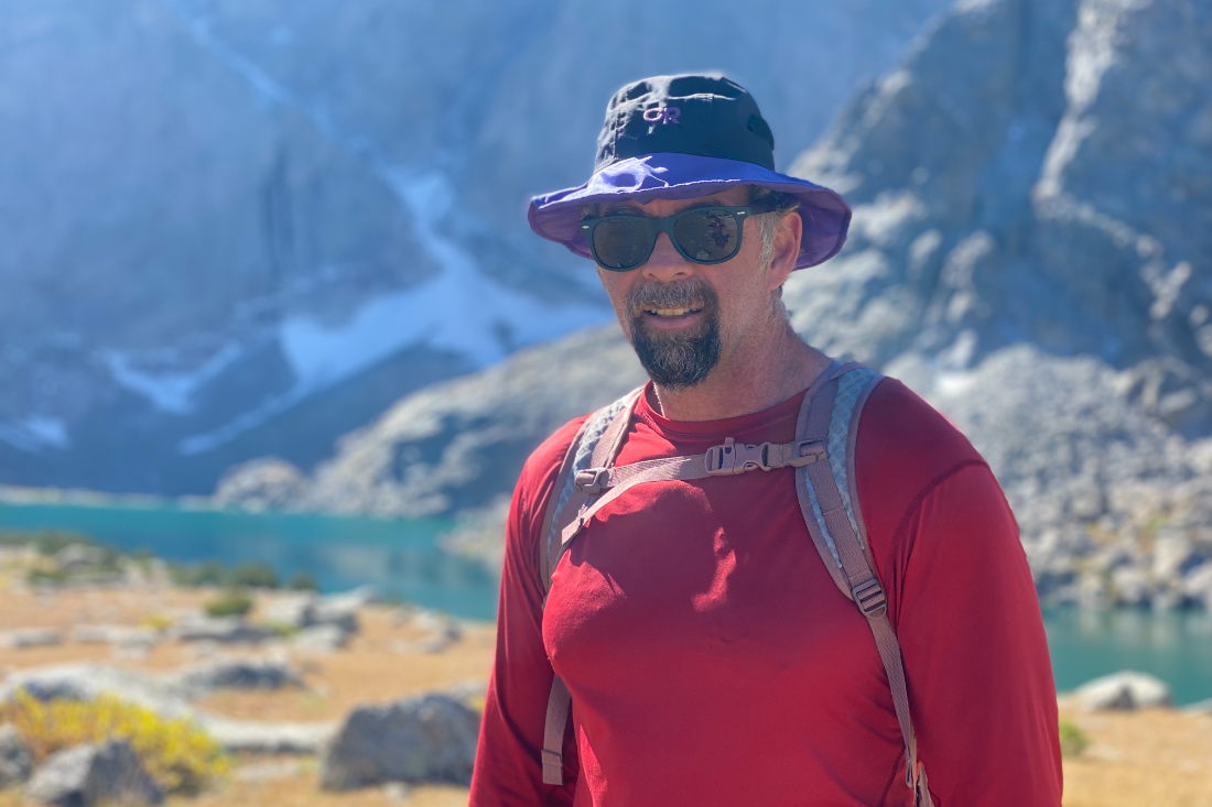 Trent on the trail in the Wind River Range